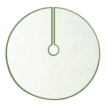 Kurt Adler 54-Inch Ivory with Holly Leaves and Poinsettia Tree Skirt