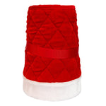 Kurt Adler luxurious 10 x24-Inch Quilted Red Velvet Tree Collar