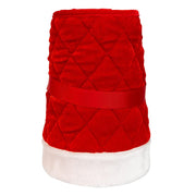 Kurt Adler luxurious 10 x24-Inch Quilted Red Velvet Tree Collar