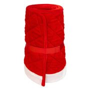 Kurt Adler 12 by 28-Inch Quilted Red Velvet Tree Collar