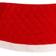 Kurt Adler 12 by 28-Inch Quilted Red Velvet Tree Collar