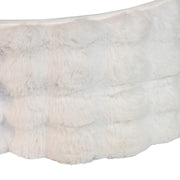 Kurt Adler 10 by 24-Inch White Fur Tree Collar