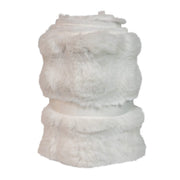 Kurt Adler 10 by 24-Inch White Fur Tree Collar