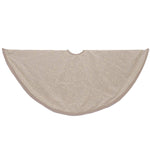 Kurt Adler 54-Inch Cream and Platinum Poinsettia Tree Skirt