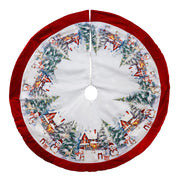 Kurt Adler 48 Inch Velvet Beaded Tree Skirt