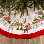 Kurt Adler 48-Inch Velvet Beaded Embroidered Tree Skirt