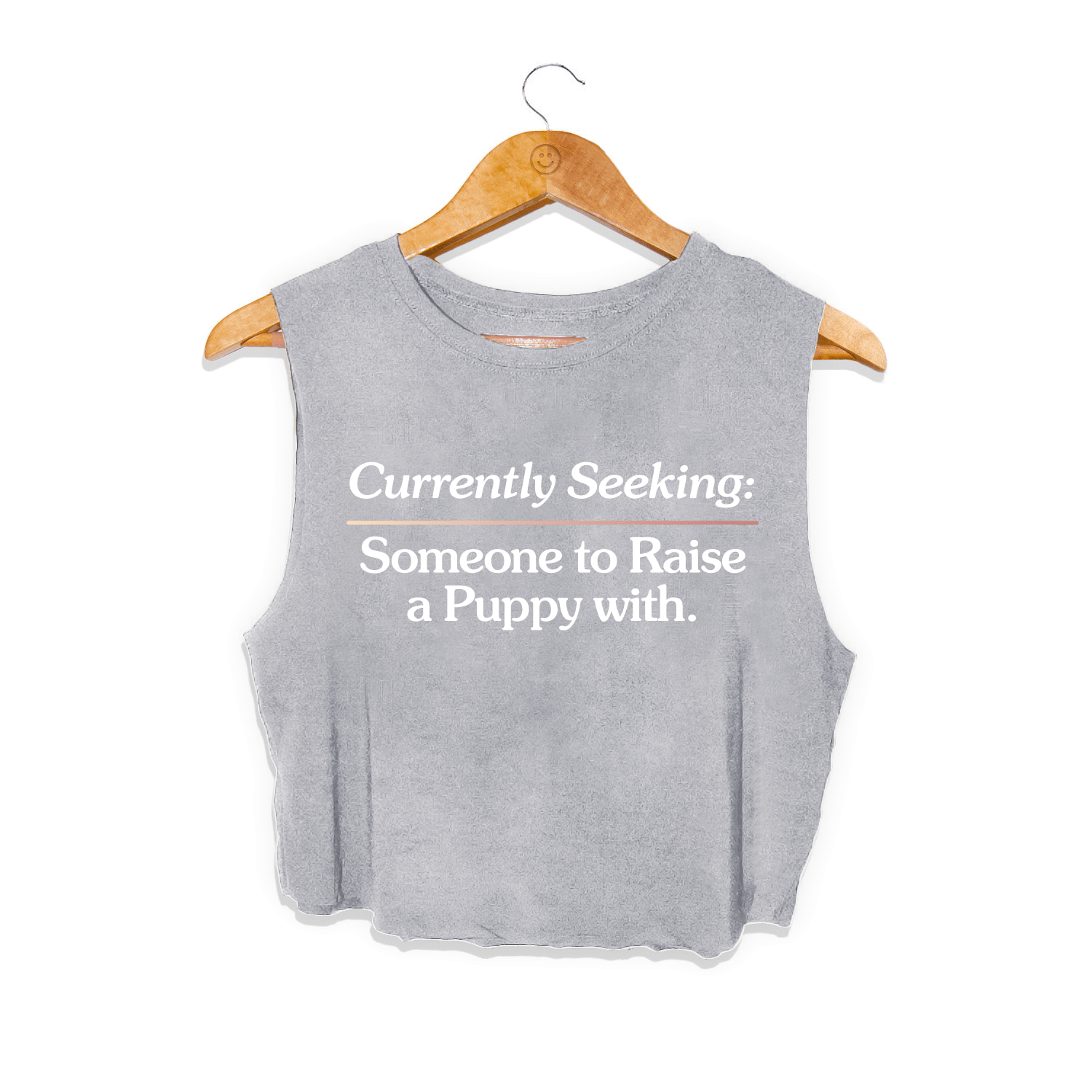 Currently Seeking Crop Top | Gift for Dog Lovers