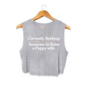 Currently Seeking Crop Top | Gift for Dog Lovers