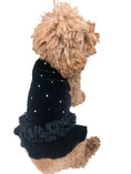 Load image into Gallery viewer, Twinkle Dog Tutu, Black Velvet
