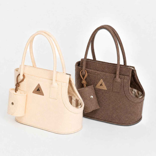 Nooee Pet Ash Felt Dog Carrier
