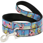 Dog Leash - SpongeBob & Patrick Starfish Jellyfishing Scenes