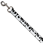 Dog Leash - Nightmare Before Christmas 7-Jack Expressions CLOSE-UP Black/White