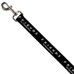 Dog Leash - FRIENDS-THE TELEVISION SERIES Logo Black/White/Multi Color
