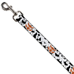 Dog Leash - Toy Story Woody Bounding Cowboy Cow Print White/Black/Brown