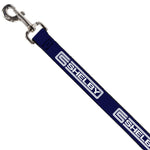 Dog Leash - Carroll Shelby CS SHELBY Racing Logo Block Navy/White