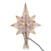 Kurt Adler 10-Light Capiz Star Clear Treetop