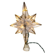 Kurt Adler 10-Light LED Capiz Star Tree Topper