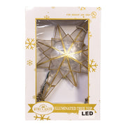 Kurt Adler 10-Light LED Capiz Star Tree Topper