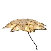 Kurt Adler 10-Light LED Capiz with Scroll Accents Star Tree Topper
