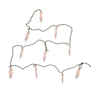 Kurt Adler UL 10-Light White Snowflake Party Light Set