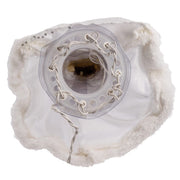 Kurt Adler 12-Inch UL 10-Light White and Silver Angel Treetop