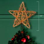 Kurt Adler 20-Light Gold Rattan Star