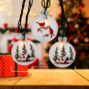 Kurt Adler 3in UL 10-Light Cardinal and Cabin Light Set