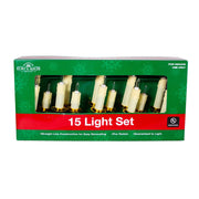 Kurt Adler UL 15-Light White Triple Candle Extended Light Set