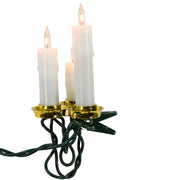 Kurt Adler UL 15-Light White Triple Candle Extended Light Set