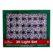 Kurt Adler Indoor/Outdoor UL 35-Light Double Layer Snowflake Reflector Set
