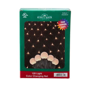 Kurt Adler 120-Light Frosted with Color Changing 8-Function Net Set