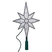 Kurt Adler UL 10-Light 10.5-Inch Clear LED 8-Point Star Treetop