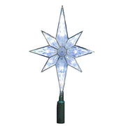Kurt Adler UL 10-Light 10.5-Inch Clear LED 8-Point Star Treetop