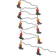 Kurt Adler 10-Light Boots with Glitter Indoor Light Set