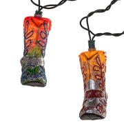 Kurt Adler 10-Light Boots with Glitter Indoor Light Set