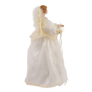 Kurt Adler Indoor 10-Light 14.5-Inch Ivory Angel Treetop