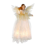 Kurt Adler Indoor 10-Light 14.5-Inch Ivory Angel Treetop