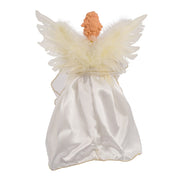 Kurt Adler 12-Inch 10-Light Ivory and Gold Angel Treetop