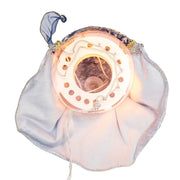 Kurt Adler 12-Inch UL 10-Light Delft Blue with Gold Angel Tree Topper