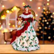 Kurt Adler 16-Inch 10-Light Holiday Formal Angel Tree Topper