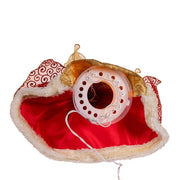 Kurt Adler 14-Inch UL 10-Light Red and Gold Angel Tree Topper