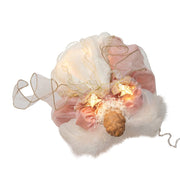 Kurt Adler 14-Inch UL 10-Light Pink and Ivory Angel Tree Topper