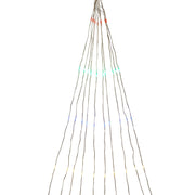 Kurt Adler 78-inch Silver Nylon 200 Multi-colored LED Lights