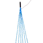 Kurt Adler 120-Light Teal Fuzzy Multi Strand LED Set