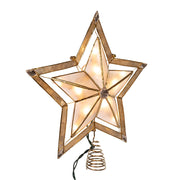Kurt Adler 10-Inch 5-Point Large Star with Smoke Capiz Treetop