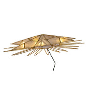 Kurt Adler 14-Inch 10-Light 7-Point LED Gold Glittered Star Tree Topper