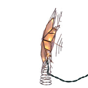 Kurt Adler 10-Light 10-Inch Silver Capiz Wire Snowflake Treetop