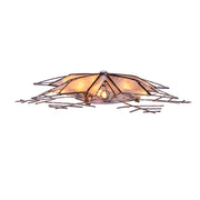 Kurt Adler 10-Light 10-Inch Silver Capiz Wire Snowflake Treetop