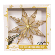 Kurt Adler 10L 8PT Capiz Clear Star Tree Topper