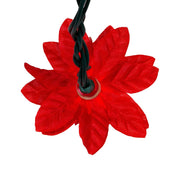 Kurt Adler 20-Light Red Poinsettia Light Set